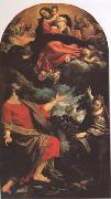 The VIrgin Appearing to ST Luke and ST Catherine (mk05) Annibale Carracci